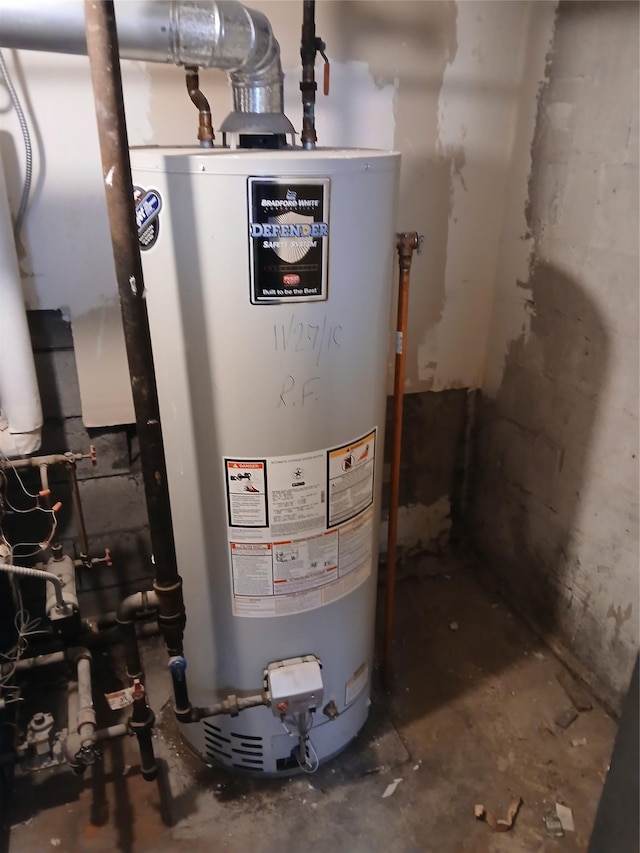 utilities with gas water heater