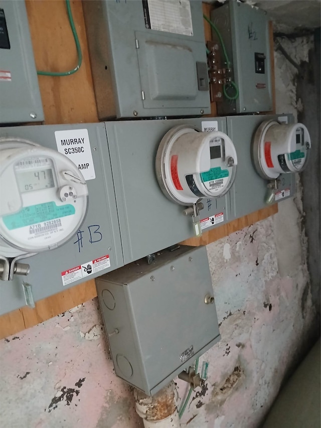 utility room featuring electric panel