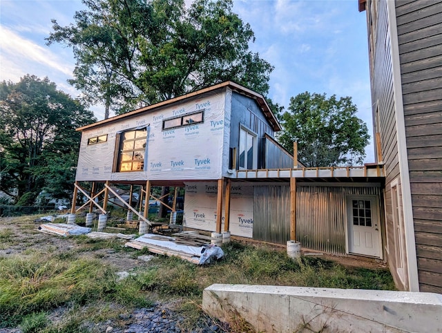 view of back of property