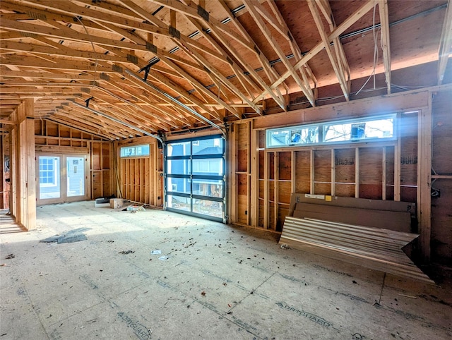 miscellaneous room with a garage