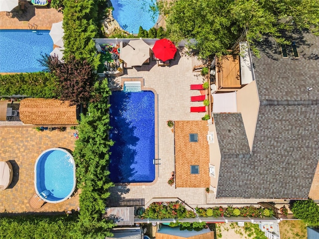 birds eye view of property