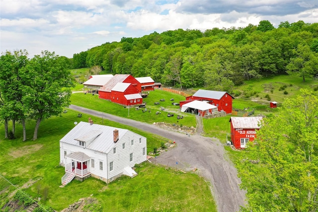 148 N Creek Rd, Staatsburg, NY 12580 - aerial view of property and surrounding area featuring a forest