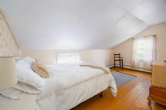 148 N Creek Rd, Staatsburg, NY 12580 - bedroom featuring vaulted ceiling and wood-type flooring