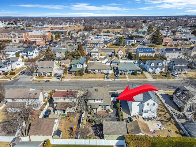 bird's eye view featuring a residential view