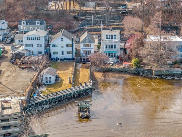 bird's eye view with a residential view