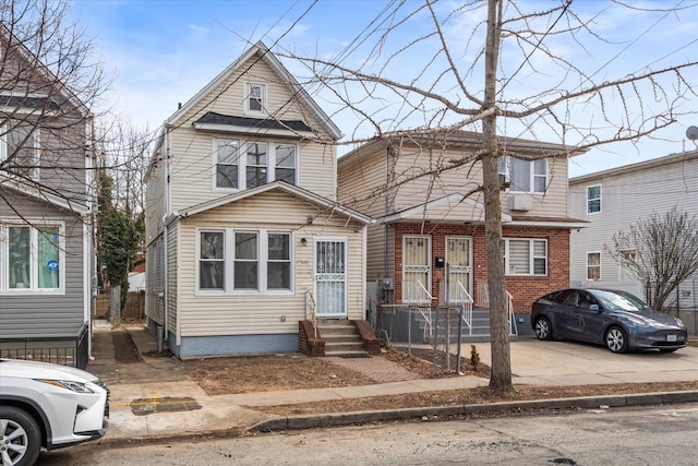 view of front of property with brick siding