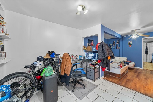 3296 Griswold Ave, Bronx, NY 10465 - tiled office space featuring a ceiling fan
