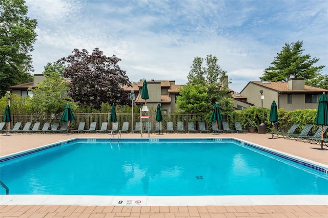 pool with fence