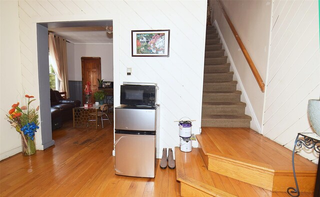 interior space featuring hardwood / wood-style floors