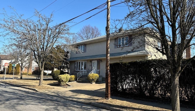 view of traditional home