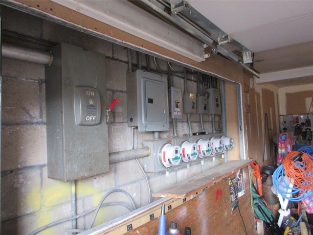 utilities with electric panel