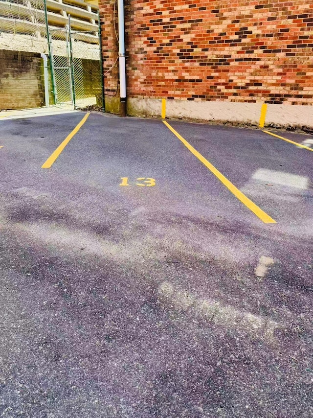 view of uncovered parking lot