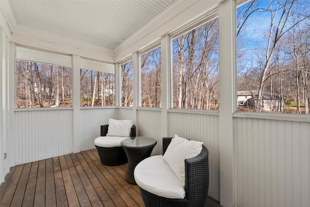 view of sunroom / solarium