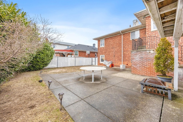 15744 97th St, Howard Beach, NY 11414 - view of patio featuring fence