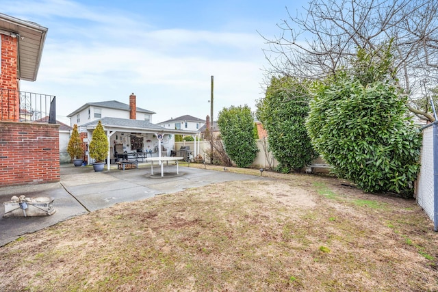 15744 97th St, Howard Beach, NY 11414 - view of yard featuring a patio area, a fenced backyard, and a gazebo