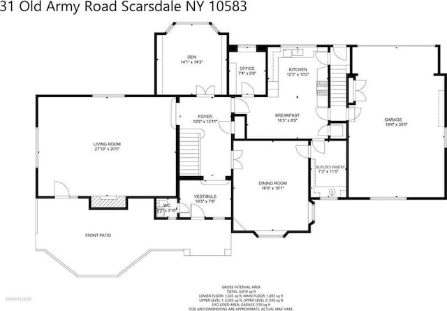 31 Old Army Rd, Scarsdale, NY 10583 - view of layout