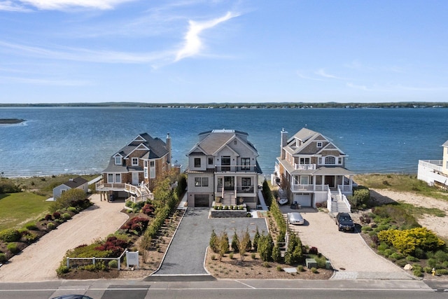 686 Dune Rd, Westhampton Dunes, NY 11978 - view from above of property with a nearby body of water