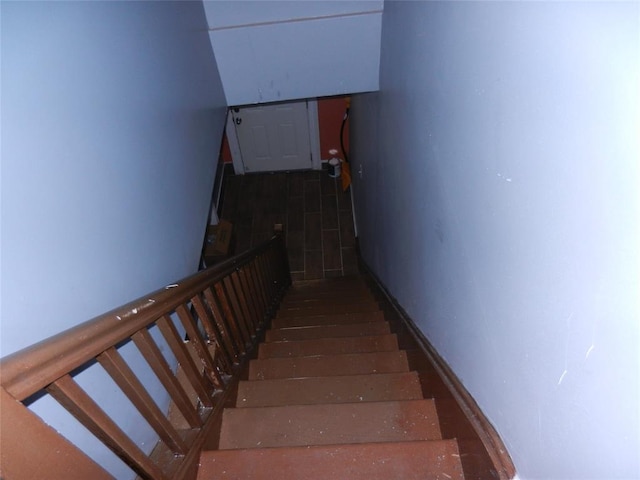 view of stairway