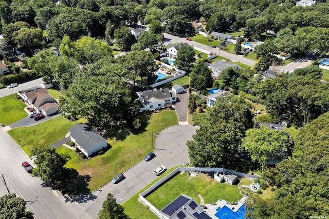 drone / aerial view featuring a residential view