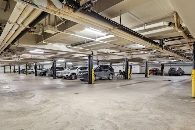 view of parking deck