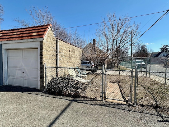 exterior space with fence