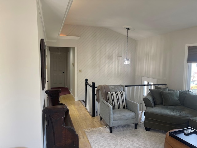 living area with light wood-style floors