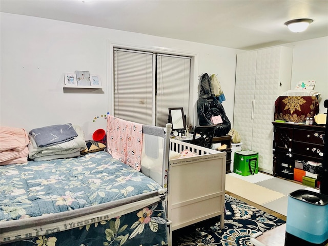 bedroom featuring a closet