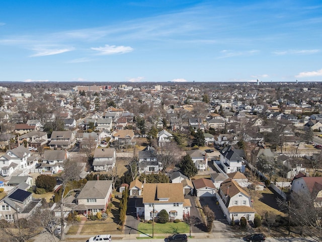 drone / aerial view with a residential view