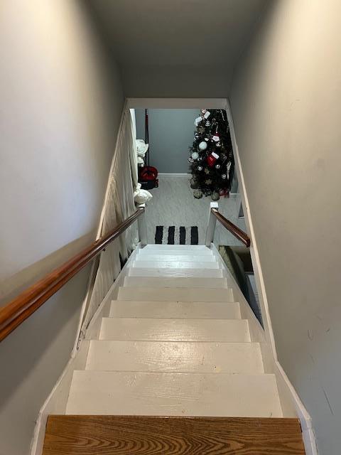 view of stairway