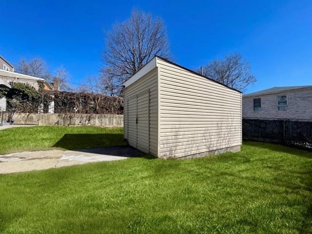 view of shed