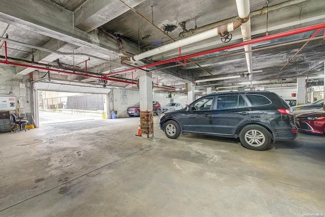 view of parking deck