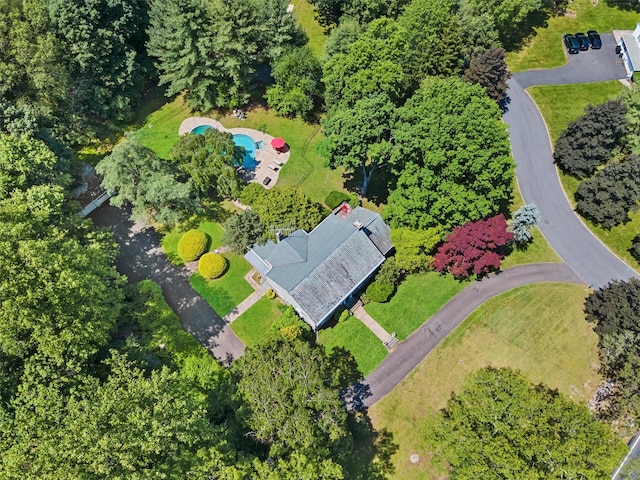 1 Finnegan Ln, Montebello, NY 10901 - bird's eye view of a pool area