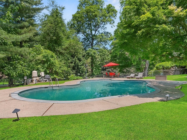 1 Finnegan Ln, Montebello, NY 10901 - outdoor pool featuring a yard