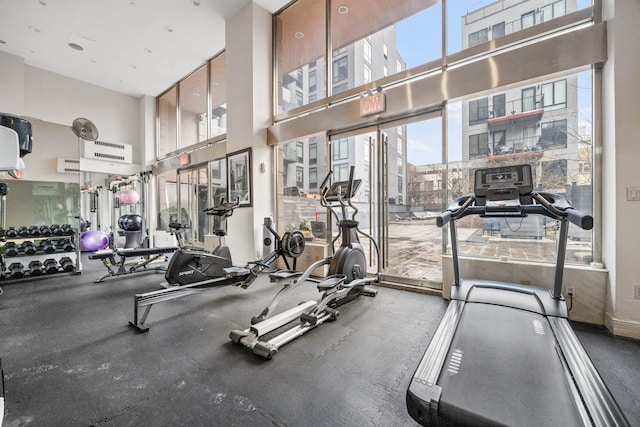 view of exercise room