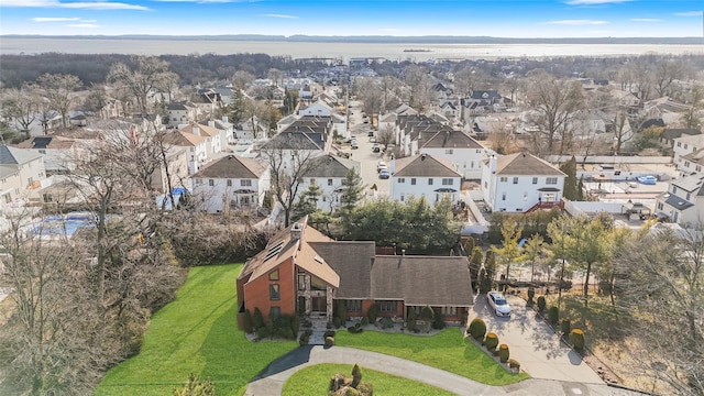 drone / aerial view featuring a residential view