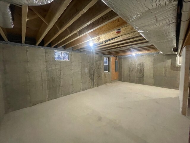 view of basement