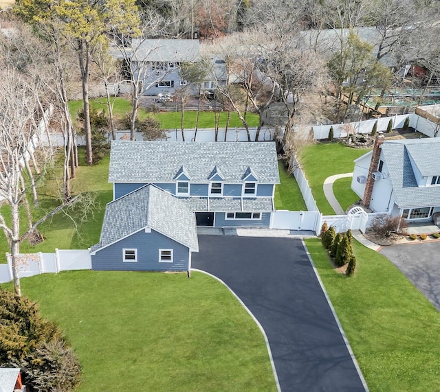 drone / aerial view featuring a residential view