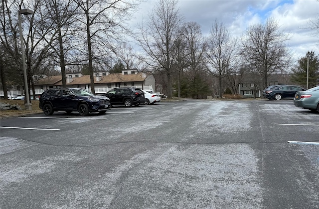 view of uncovered parking lot