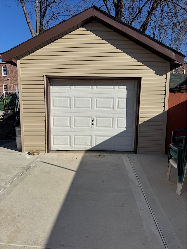 153-33 119th Rd, Jamaica, NY 11434 - detached garage with driveway and fence