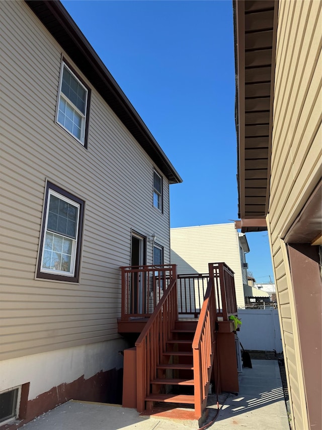 153-33 119th Rd, Jamaica, NY 11434 - exterior space featuring a wooden deck and a patio area