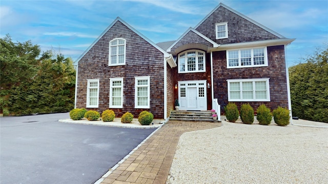 view of shingle-style home