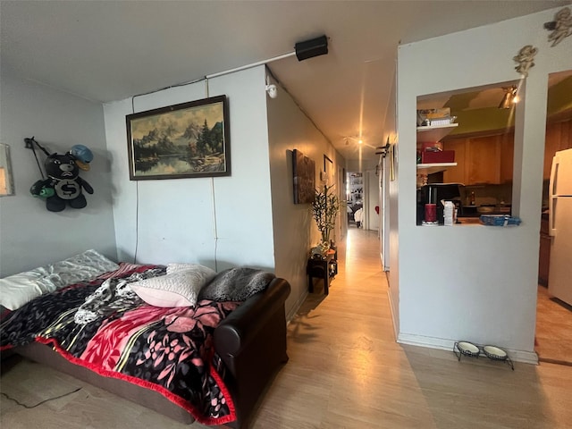 interior space with light wood-style flooring