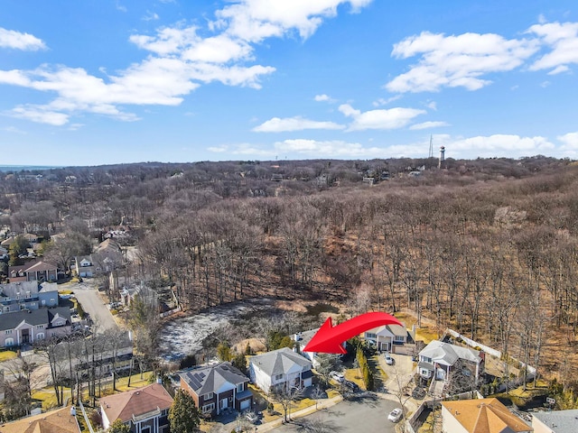 drone / aerial view featuring a residential view