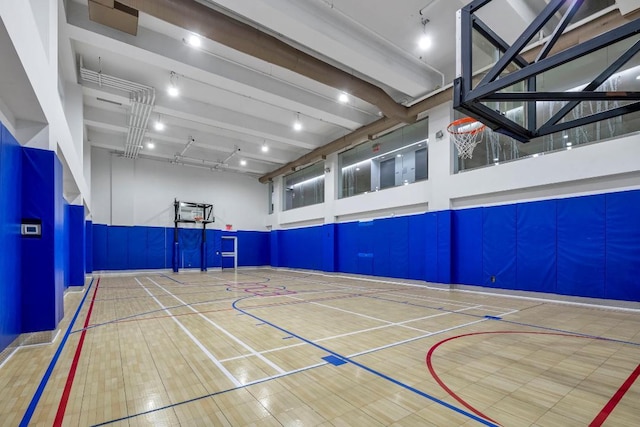 view of sport court featuring community basketball court