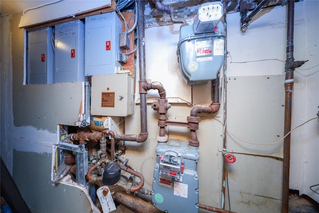 utility room featuring electric panel