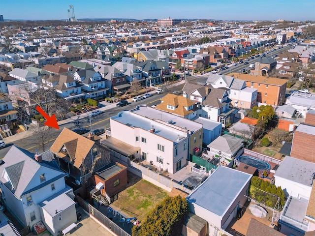 bird's eye view featuring a residential view