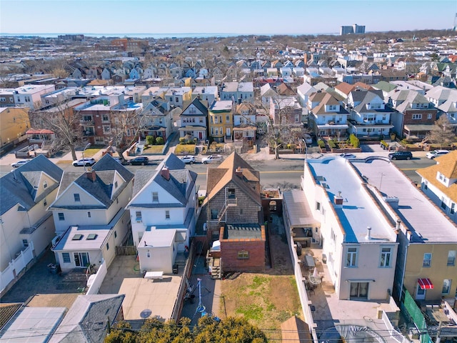 drone / aerial view with a residential view