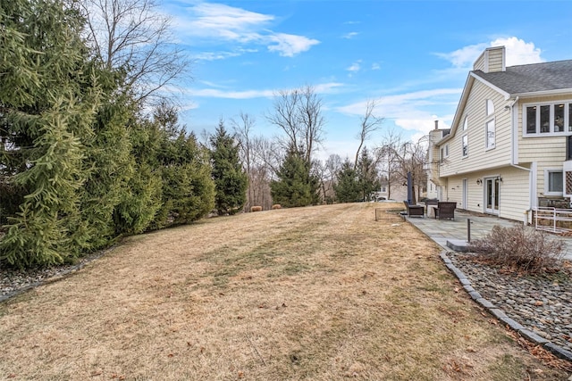 view of yard with a patio