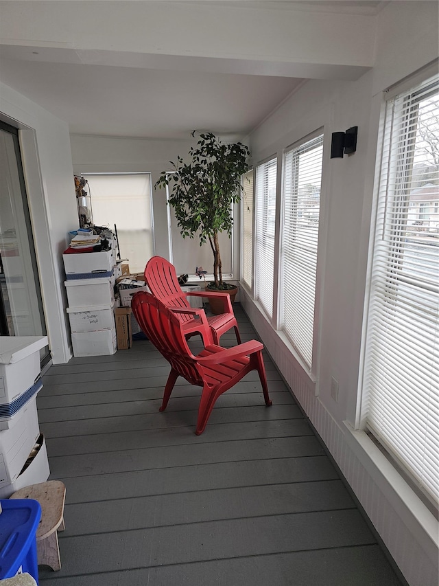 sunroom featuring a wealth of natural light