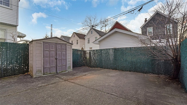 exterior space with a fenced backyard